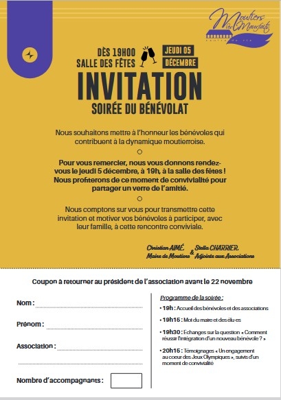 soiree benevoles