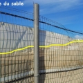 sable mur avec marque